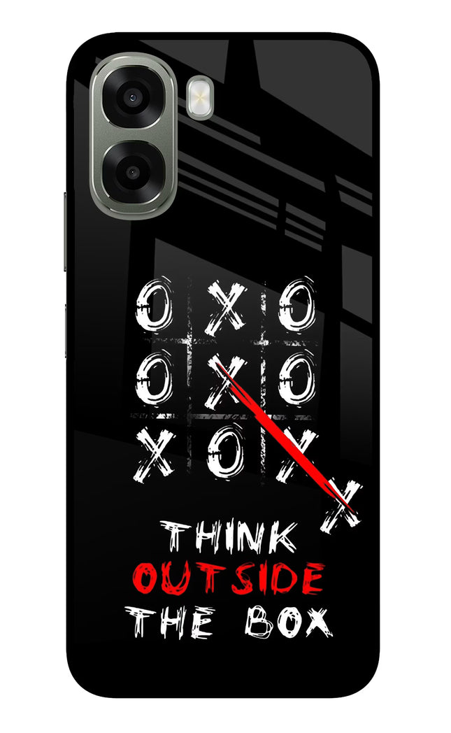 Think out of the BOX Oppo A6x 5G Glass Case Back Cover by Casekaro