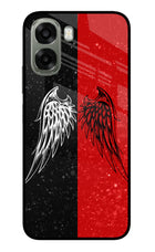 Wings Oppo A6x 5G Glass Case Back Cover by Casekaro
