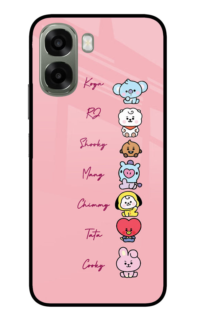 BTS names Oppo A6x 5G Glass Case Back Cover by Casekaro