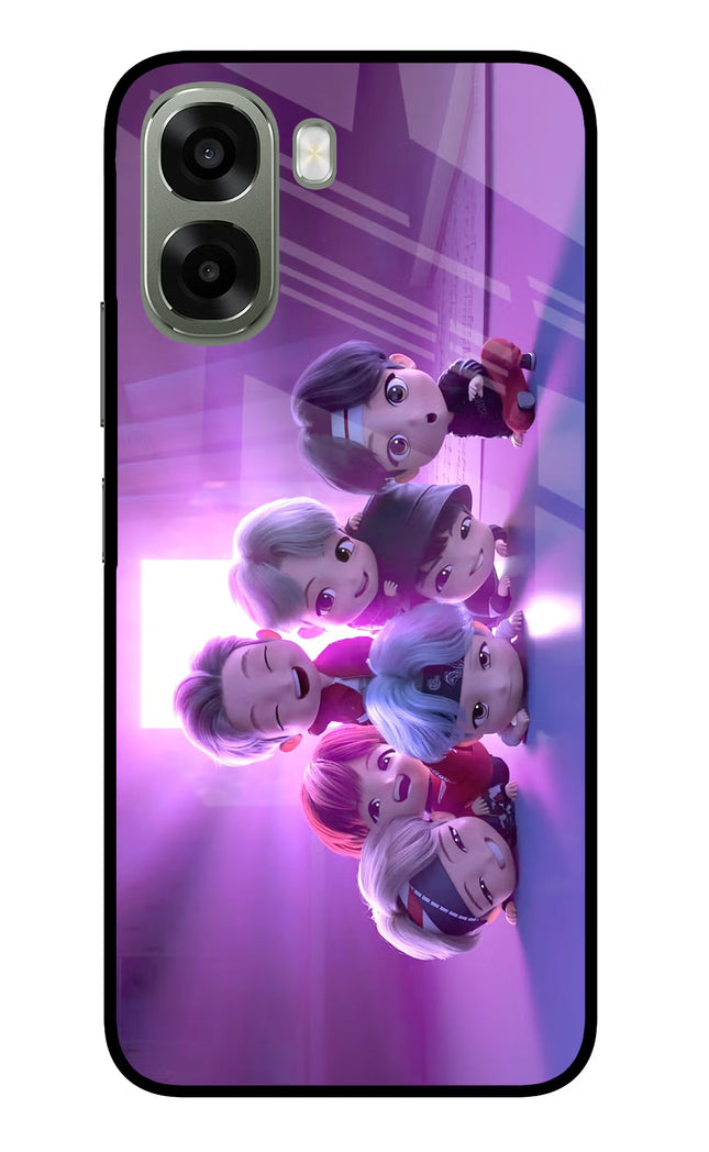 BTS Chibi Oppo A6x 5G Glass Case Back Cover by Casekaro