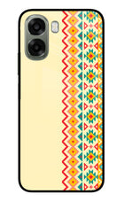 Ethnic Seamless Oppo A6x 5G Glass Case Back Cover by Casekaro