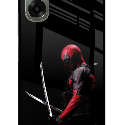 Deadpool Oppo A6x 5G Glass Case Back Cover by Casekaro
