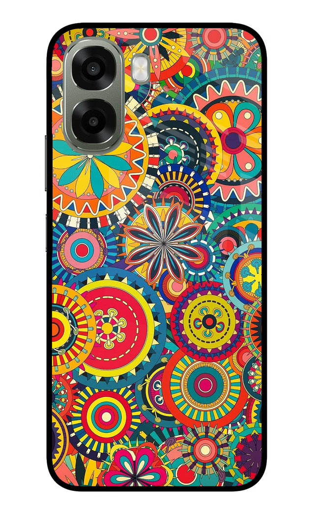 Gol Gol Art Oppo A6x 5G Glass Case Back Cover by Casekaro