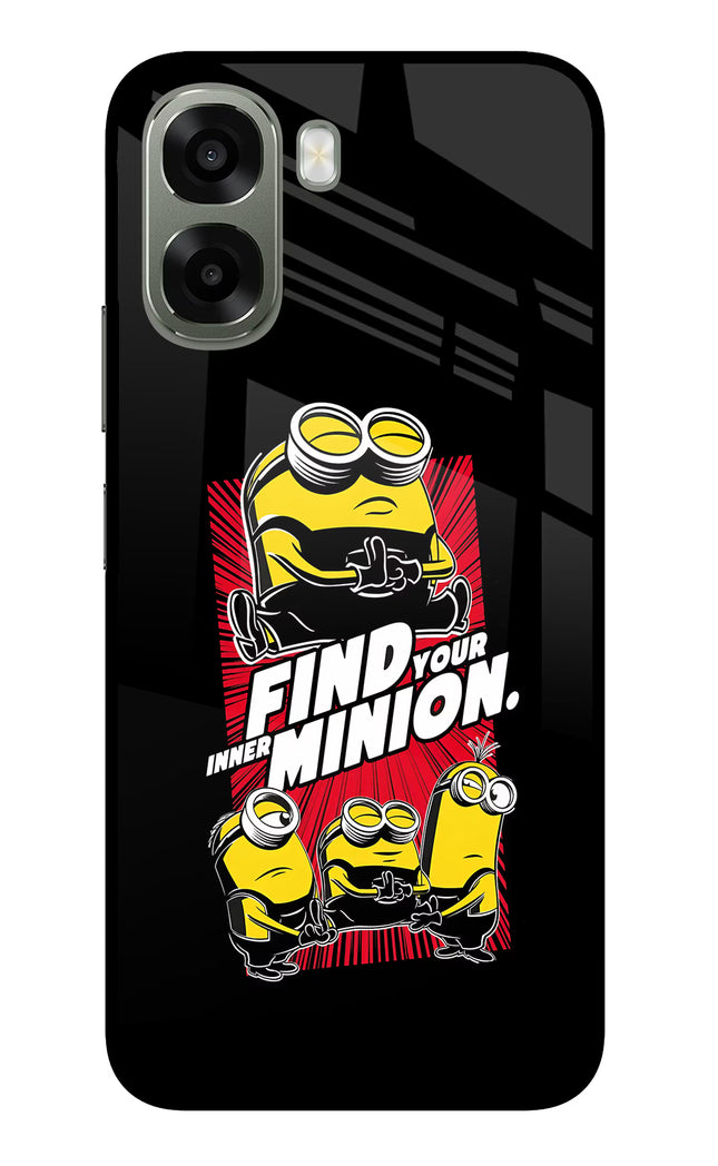 Find your inner Minion Oppo A6x 5G Glass Case Back Cover by Casekaro