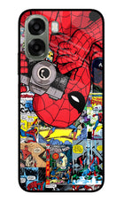 Spider Man Oppo A6x 5G Glass Case Back Cover by Casekaro