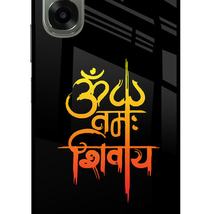 Om Namah Shivay Oppo A6x 5G Glass Case Back Cover by Casekaro