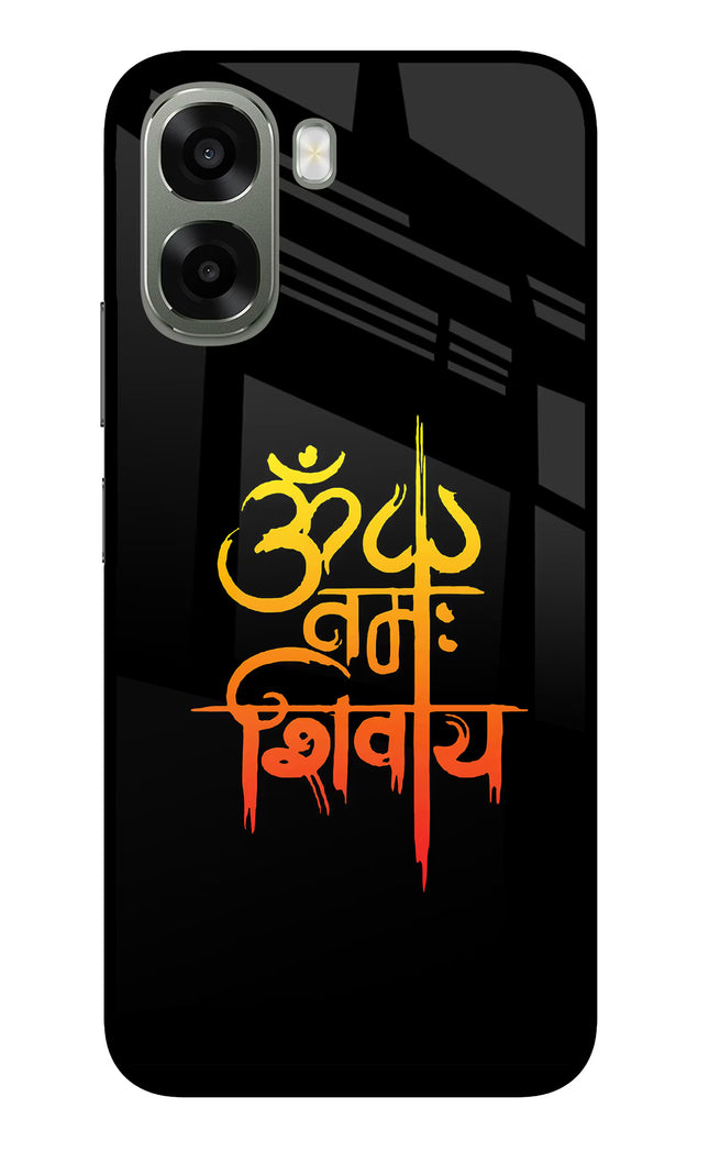 Om Namah Shivay Oppo A6x 5G Glass Case Back Cover by Casekaro