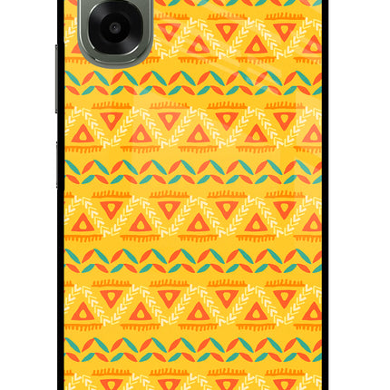 Tribal Pattern Oppo A6x 5G Glass Case Back Cover by Casekaro