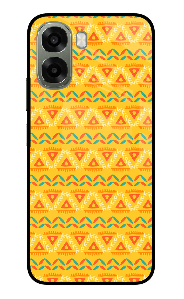 Tribal Pattern Oppo A6x 5G Glass Case Back Cover by Casekaro