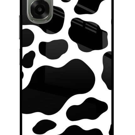 Cow Spots Oppo A6x 5G Glass Case Back Cover by Casekaro