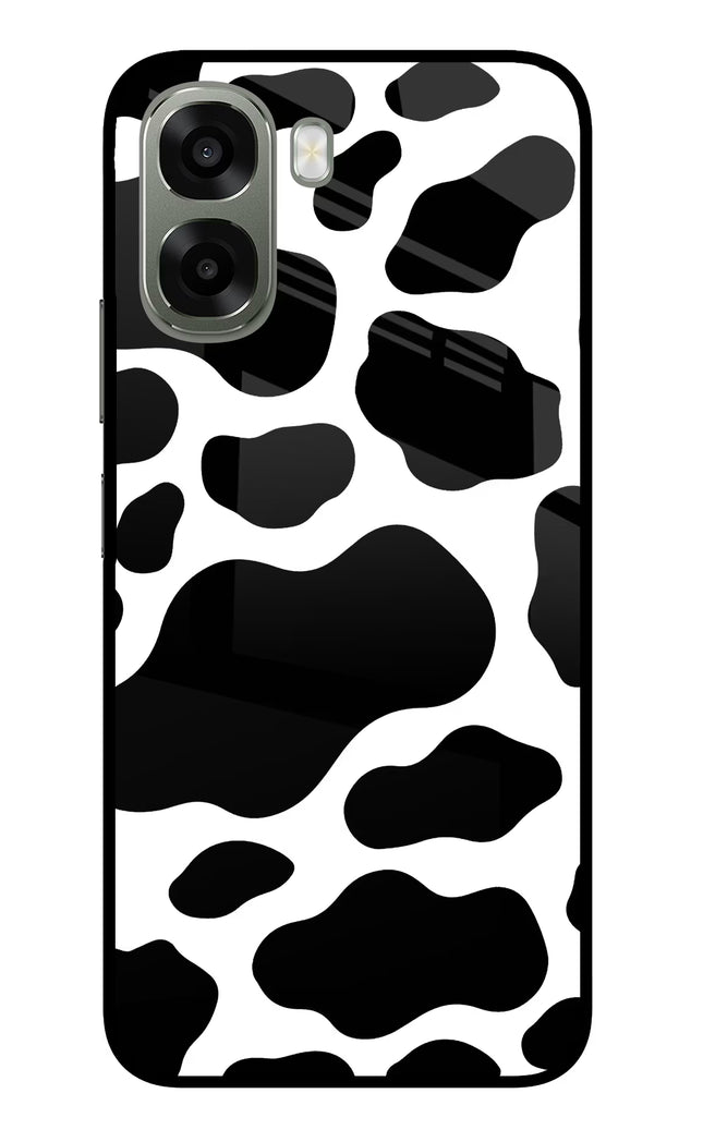 Cow Spots Oppo A6x 5G Glass Case Back Cover by Casekaro