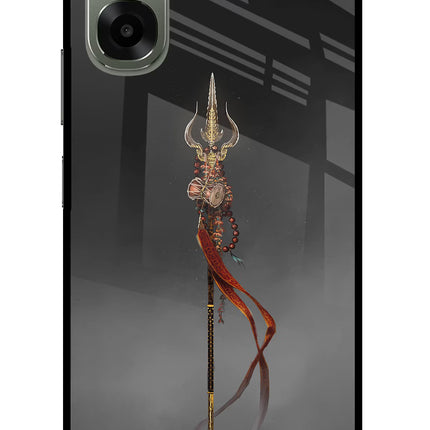 Shiv Trishul Oppo A6x 5G Glass Case Back Cover by Casekaro