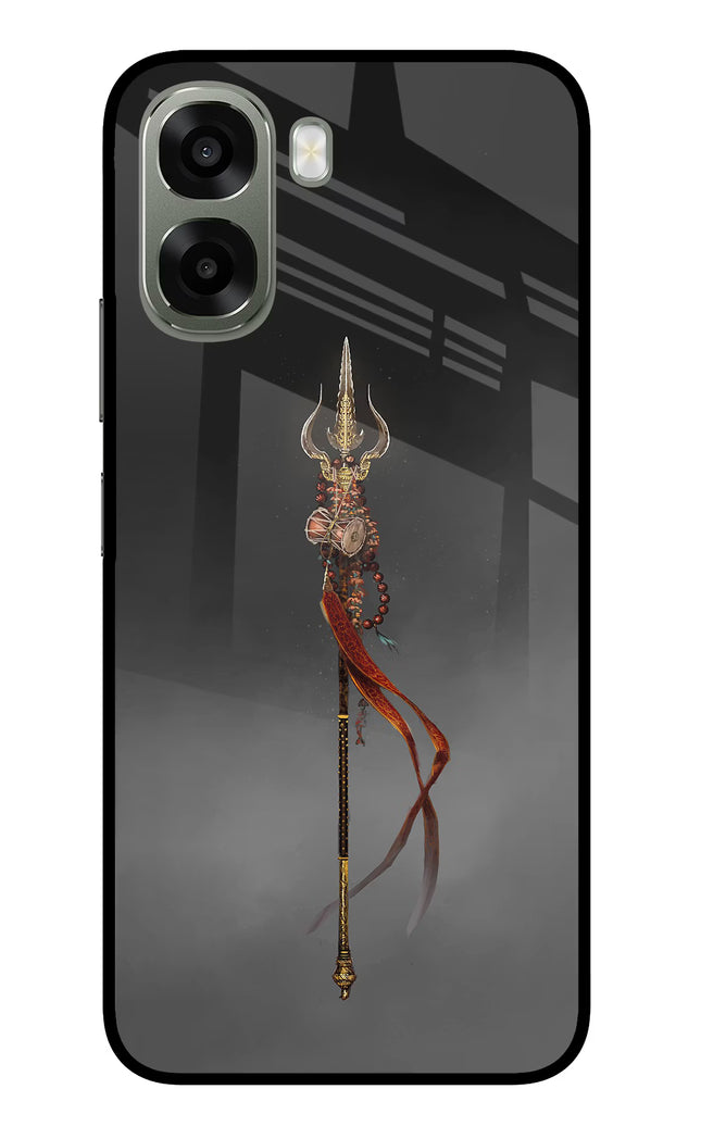 Shiv Trishul Oppo A6x 5G Glass Case Back Cover by Casekaro