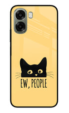 Ew People Catitude Oppo A6x 5G Glass Case Back Cover by Casekaro