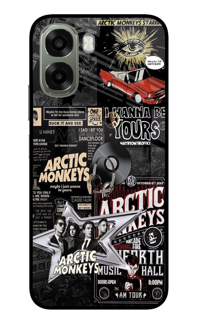 Arctic Monkeys Oppo A6x 5G Glass Case Back Cover by Casekaro