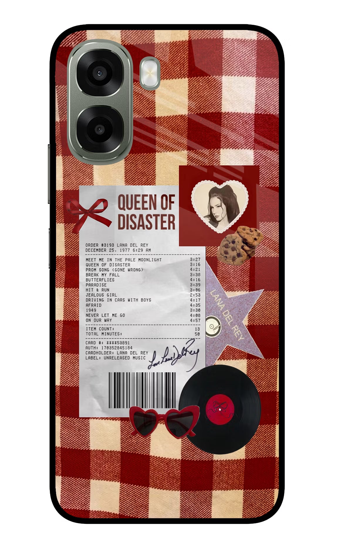 Queen of Disaster Oppo A6x 5G Glass Case