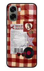 Queen of Disaster Oppo A6x 5G Glass Case Back Cover by Casekaro