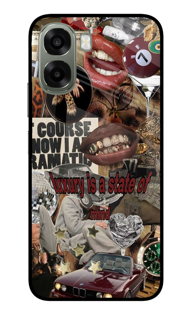 Luxury Oppo A6x 5G Glass Case Back Cover by Casekaro