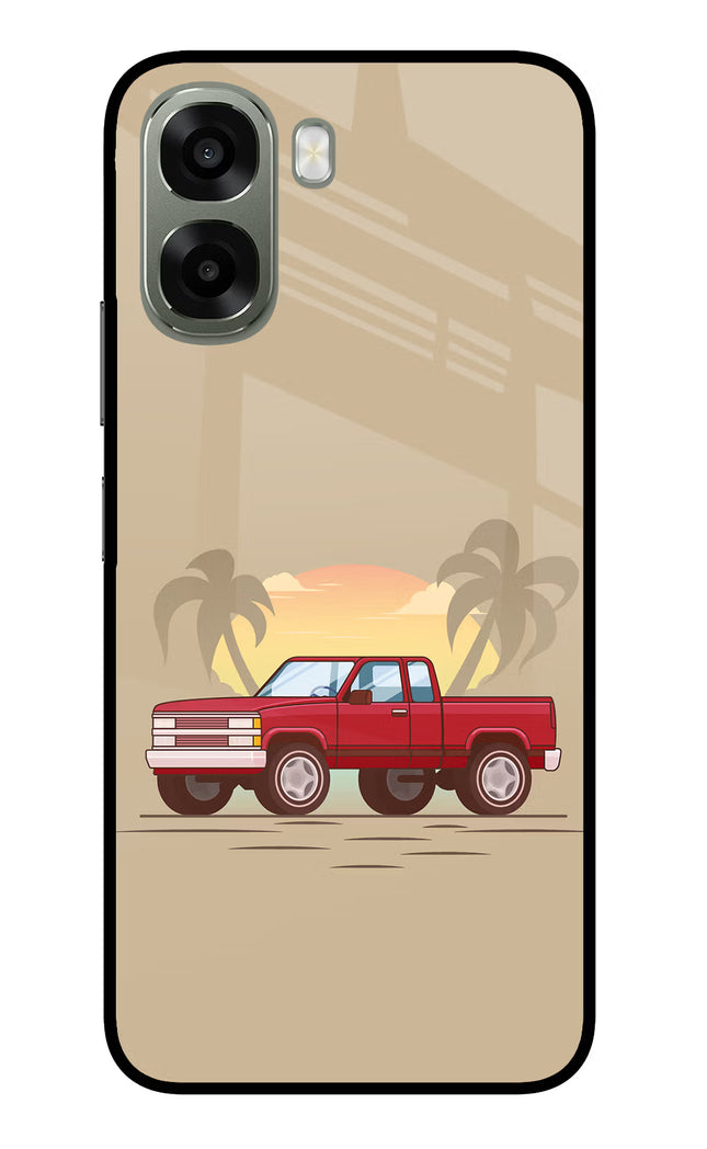Desert Classic Drive Oppo A6x 5G Glass Case Back Cover by Casekaro