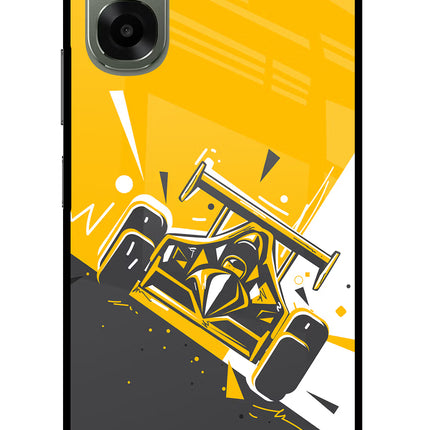 Track King Oppo A6x 5G Glass Case Back Cover by Casekaro