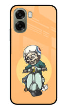 Undead Biker Oppo A6x 5G Glass Case Back Cover by Casekaro