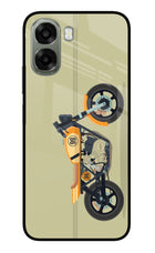 Vertical Speedster Oppo A6x 5G Glass Case Back Cover by Casekaro