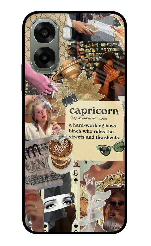 Capricorn Zodiac Oppo A6x 5G Glass Case