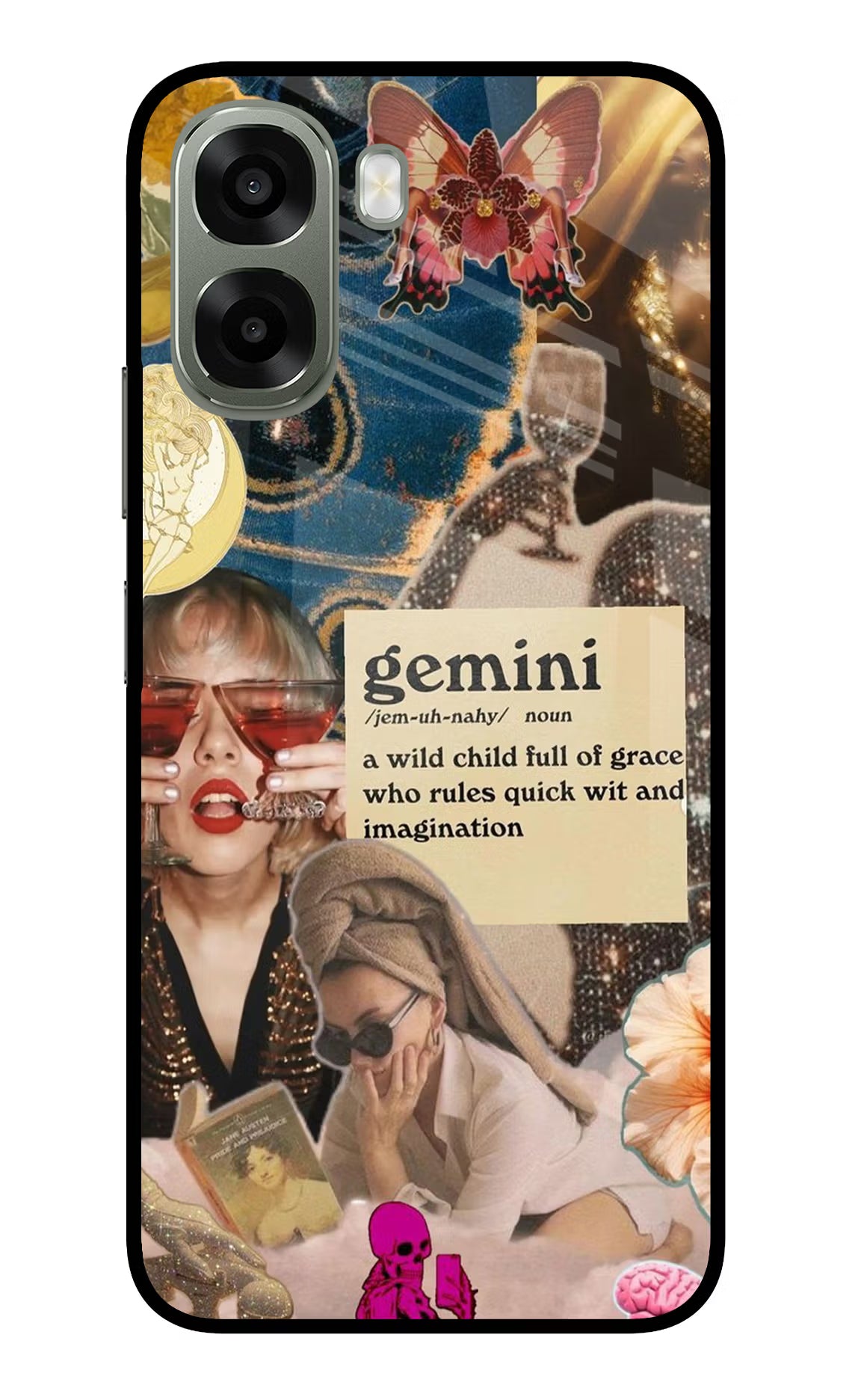 Gemini Zodiac Oppo A6x 5G Glass Case