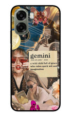 Gemini Zodiac Oppo A6x 5G Glass Case Back Cover by Casekaro