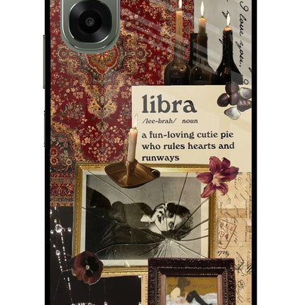 Libra Zodiac Oppo A6x 5G Glass Case Back Cover by Casekaro