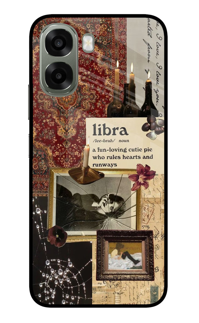 Libra Zodiac Oppo A6x 5G Glass Case Back Cover by Casekaro