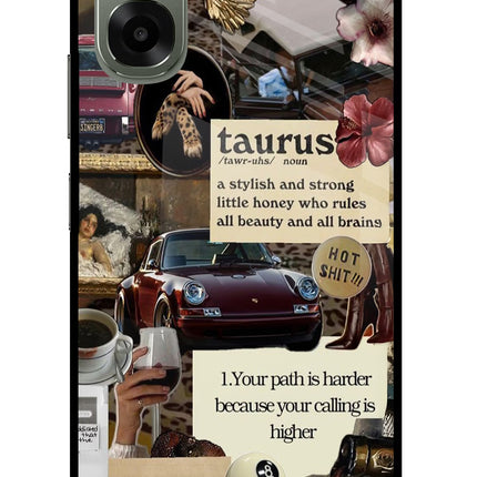 Taurus Zodiac Oppo A6x 5G Glass Case Back Cover by Casekaro