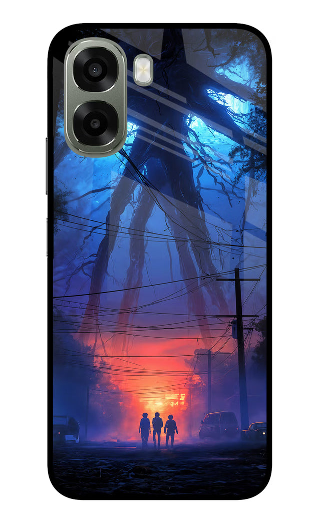 Ordinary Things Shadow Oppo A6x 5G Glass Case Back Cover by Casekaro