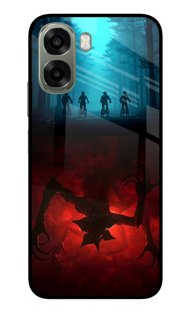 Ordinary Things Downside Up Oppo A6x 5G Glass Case Back Cover by Casekaro