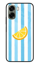 Summer Lemon Oppo A6x 5G Glass Case Back Cover by Casekaro