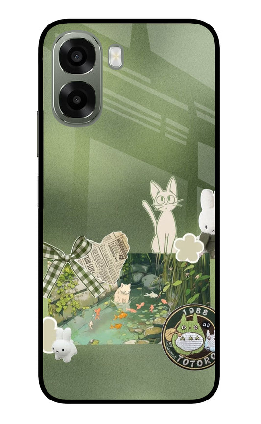 Aesthetic anime Oppo A6x 5G Glass Case