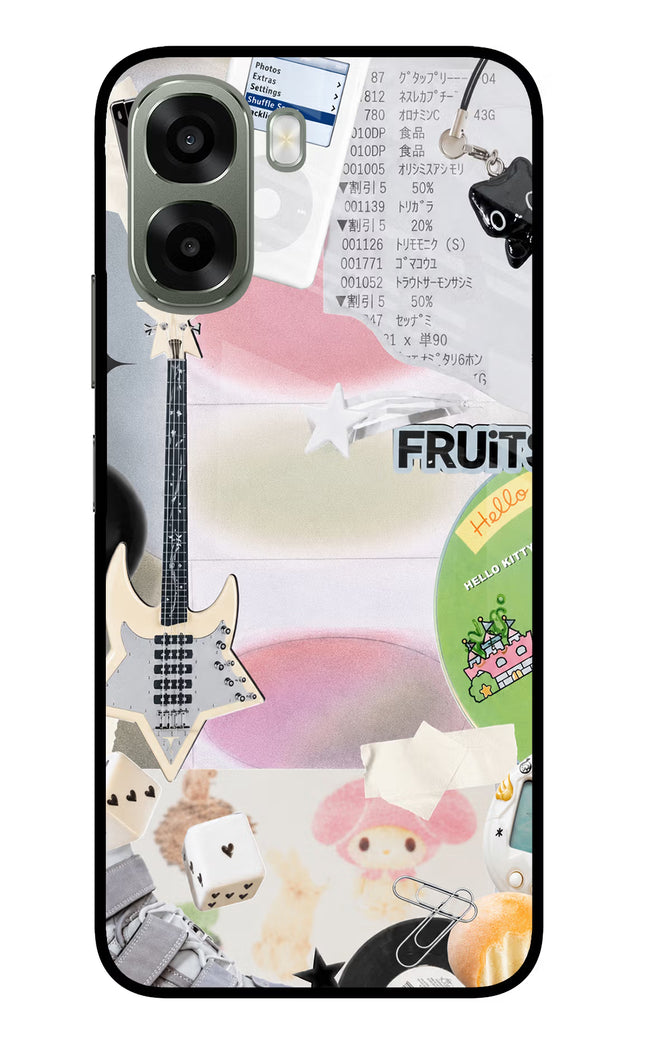 Softcore case Oppo A6x 5G Glass Case Back Cover by Casekaro