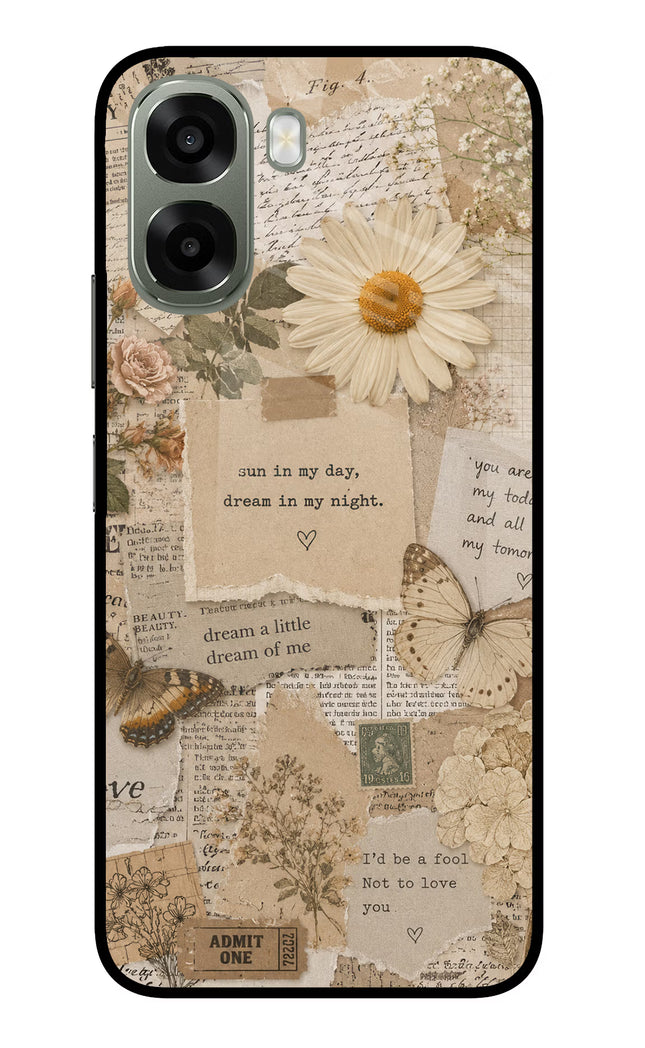 Vintage case Oppo A6x 5G Glass Case