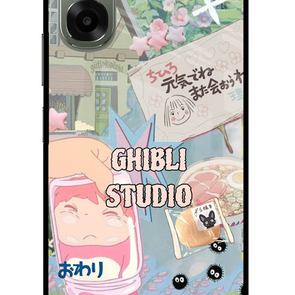 Studio Ghibli Oppo A6x 5G Glass Case Back Cover by Casekaro