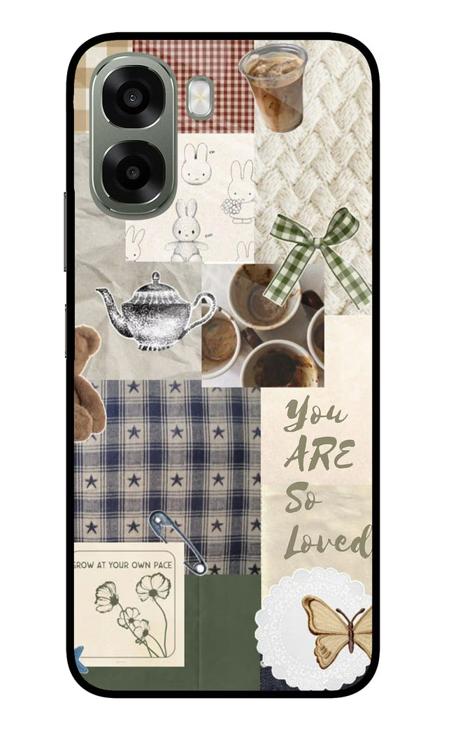Cookie Oppo A6x 5G Glass Case Back Cover by Casekaro