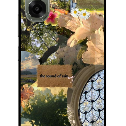 Rain Oppo A6x 5G Glass Case Back Cover by Casekaro