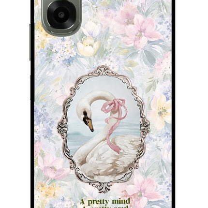 Pretty Mind Pretty Soul Oppo A6x 5G Glass Case Back Cover by Casekaro