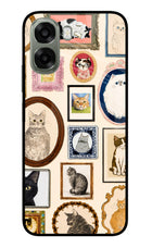 Mirror Cats Oppo A6x 5G Glass Case Back Cover by Casekaro