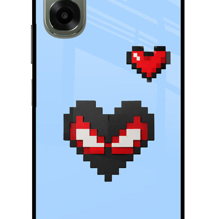 Peter Heart Oppo A6x 5G Glass Case Back Cover by Casekaro