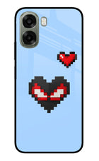 Peter Heart Oppo A6x 5G Glass Case Back Cover by Casekaro