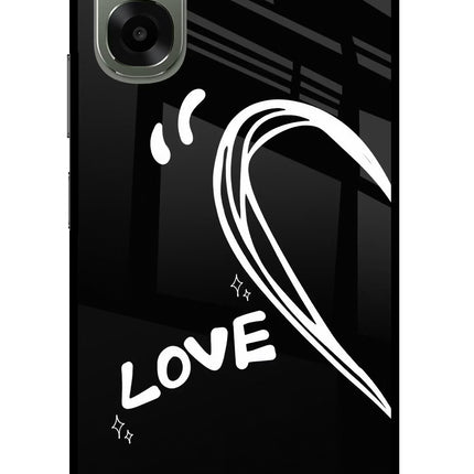 Love Line Oppo A6x 5G Glass Case Back Cover by Casekaro