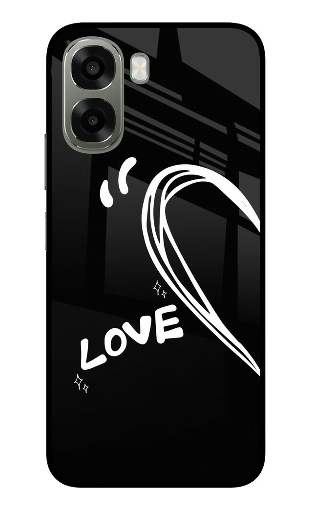 Love Line Oppo A6x 5G Glass Case Back Cover by Casekaro
