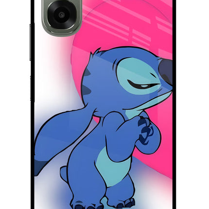 Stitch Hug Oppo A6x 5G Glass Case Back Cover by Casekaro
