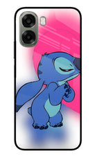 Stitch Hug Oppo A6x 5G Glass Case Back Cover by Casekaro