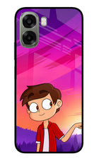 Marco Sunset Oppo A6x 5G Glass Case Back Cover by Casekaro